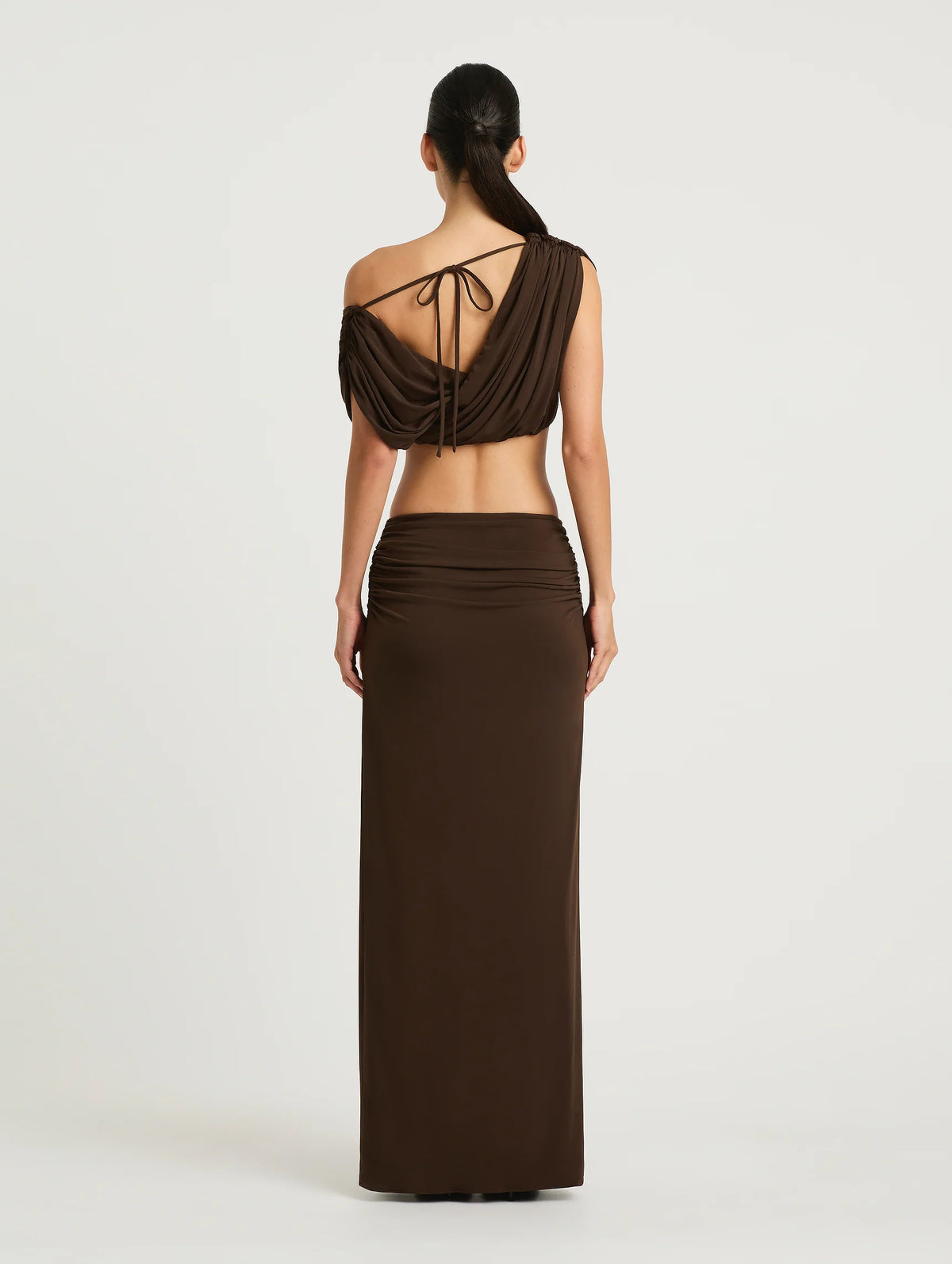 Celia Top & Maxi Skirt - Chocolate