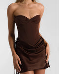Evelyn Mini Skirt - Espresso